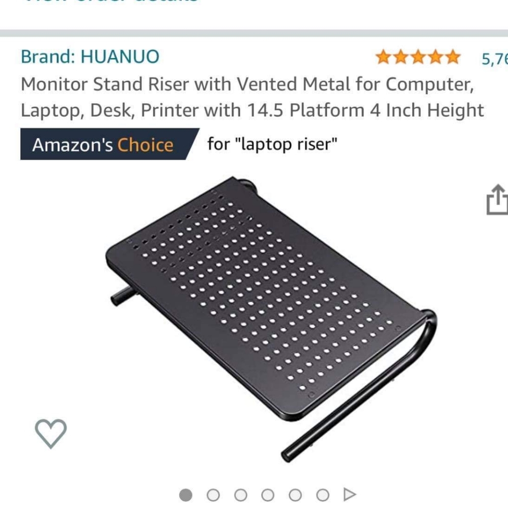 Monitor Stand Riser with Vented Metal for Computer
